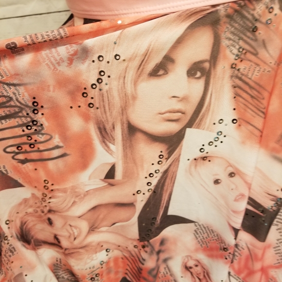 Tankini Swimwear Boyshorts Pink / Black - Picture 4 of 7